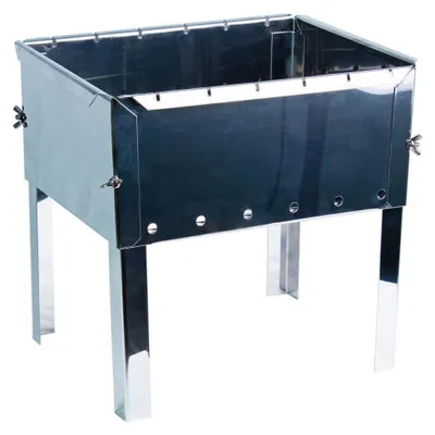 Produktbild von Holzkohlegrill Mangal für 6 Spieße Shashlik BBQ Grillen Kompakt und Mobil