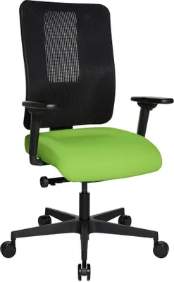 Produktbild von Topstar Bürostuhl Sitness Open X (N) Deluxe, OX300TW2 T350 apfelgrün, schwarz, schwarz Stoff