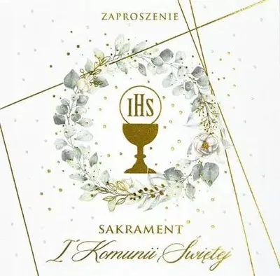 Imagen del producto de Invitaciones con sobre para la Primera Comunión (5 unidades)