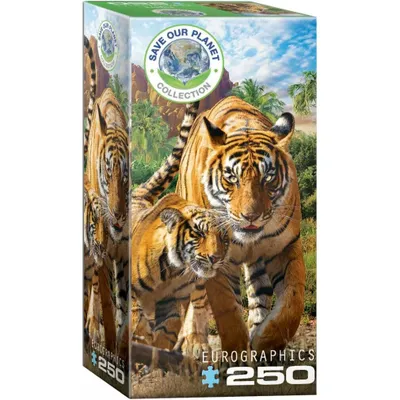 Obrázek produktu pro Eurographics puzzle Tygr, Maminka s dítětem, 250 dílků, 33 x 48 cm, 8251-5559