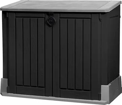 Image de Coffre de jardin Itout midi gris clair  noir - 845 L