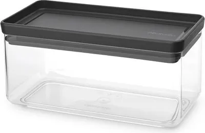 Image de Brabantia Tasty+ Rectangular Canister 1.5 L Grey, Transparent 1 pièce(s)