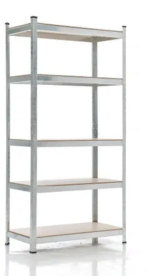 Produktbild von CLP Steckregal silber 90x40x180 cm