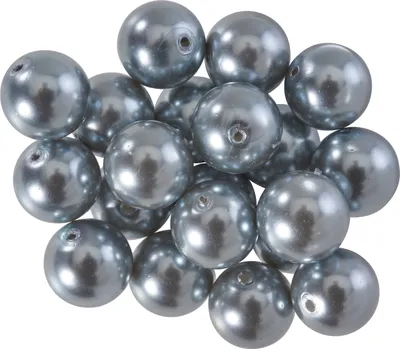 Produktbild von PRACHT Glaswachsperlen 10 mm 20 Stück Bastelperlen Schmuckherstellung Perlen