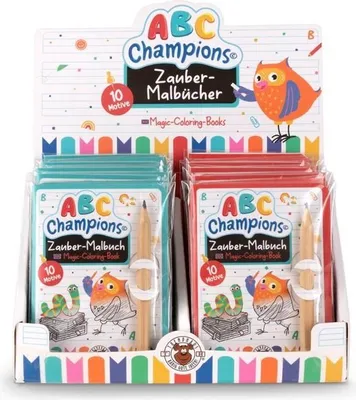 Produktbild von Trendhaus ABC CHAMPIONS Zaubermalbuch mit Bleistift 2fach sortiert