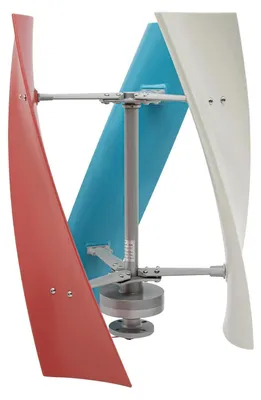 Produktbild von Vertikale Windturbine - 450W 12V Helix Windgenerator - Geräuscharmer Betrieb - Tragbares Set mit Laderegler - Für Garten