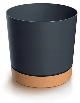 Zdjęcie produktu dla Doniczka z podstawką antracytowa TUBO PM DPOD150-S433/4665W