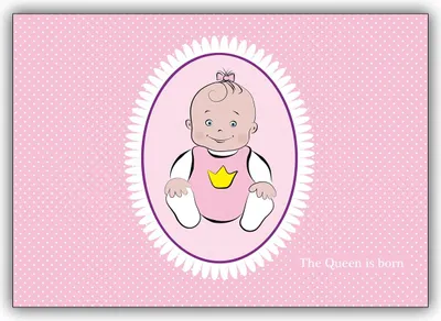 Produktbild von Mehr als Prinzessin… Babykarte zur Geburt eines Mädchen