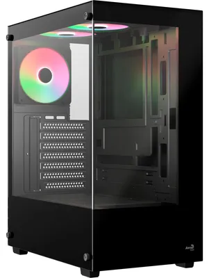 Produktbild von Aerocool Pivot-G-BK-v3, Tower-Gehäuse, (Tempered Glass x 2)