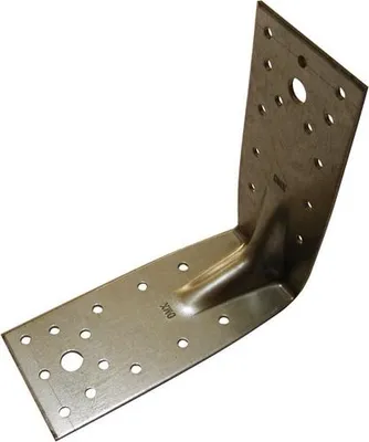Image de équerre D'assemblage Renforcée 105x105x90x2.5 Zinguée - Afbat