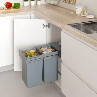 Immagine prodotto di Contenitore per rifiuti estraibile, adatto per mobili da cucina, larghezza minima 300 mm