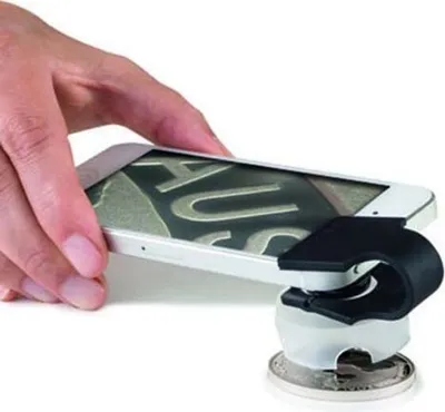 Produktbild von Makrolinse PHONESCOPE mit 60-facher Vergrößerung, Glaslinse, für Smartphones