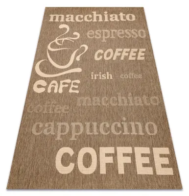 Image de TAPIS EN CORDE SIZAL FLOORLUX 20645 café / naturel beige 200x290 cm