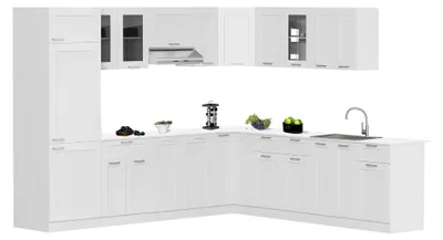 Produktbild von Eckschrank | Maße ca. H. 82 x B. 76 x T. 76 cm | Küchenschrank im Landhausstil