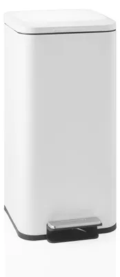 Produktbild von hjh OFFICE Mülleimer 30 Liter Clean Square Abfalleimer Mülltrenner quadratisch für Küche, Büro mit Step-On 65.0 x 37.0 x 29.0 cm