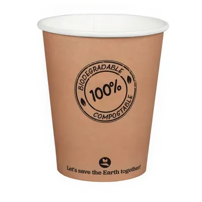 Produktbild von 50x  Pappbecher 200ml Ø8cm -10°C bis 100°C