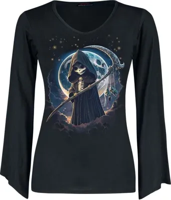 Produktbild von Spiral Langarmshirt Damen Reaperette schwarz XL