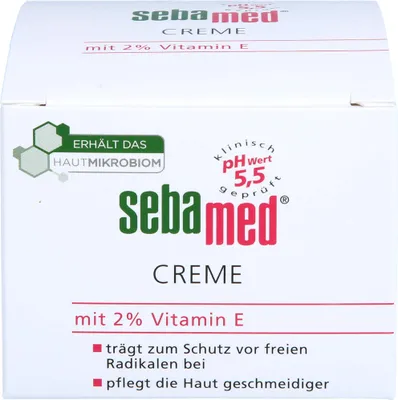 Immagine prodotto di crema sebamed con il 2 % di vitamina E, crema da 75 ml