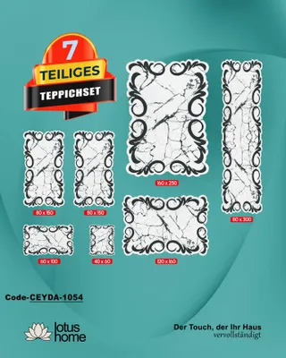 Produktbild von 7-teiliges Teppich-Set Ceyda-1054