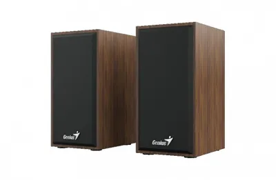 Produktbild von Genius Lautsprecher SP-HF180, 2.0, 6W, braun, Lautstärkeregler, Holz, 150Hz-20kHz