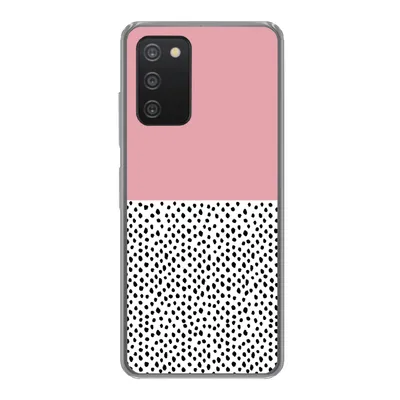 Produktbild von MuchoWow® Handyhülle Schutzhülle Hülle für Samsung Galaxy A53 5G Polka dots - Schwarz - Rosa Silikon Softcase Handy Hülle - Schutzabdeckung