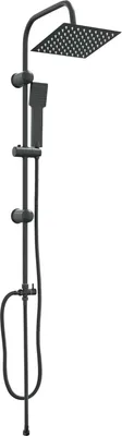 Zdjęcie produktu dla System Prysznicowy Czarny 47 x 20 x 95 cm Stal nierdzewna