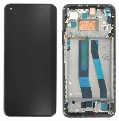 Produktbild von Kompatible Xiaomi Mi 11 Lite 5G OLED Display Touchscreen Bildschirm Rahmen Schwarz & Werkzeug