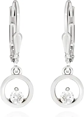 Produktbild von NKlaus Paar Solitär Brisur Ohrhänger 925 Silber 7mm Damen Ohrringe mit Zirkonia weiß 13626