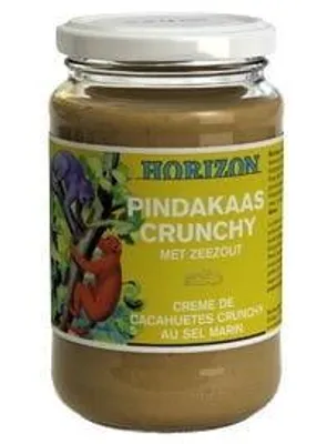 KREM Z ORZESZKÓW ZIEMNYCH CRUNCHY Z SOLĄ MORSKĄ BIO 350 g - HORIZON