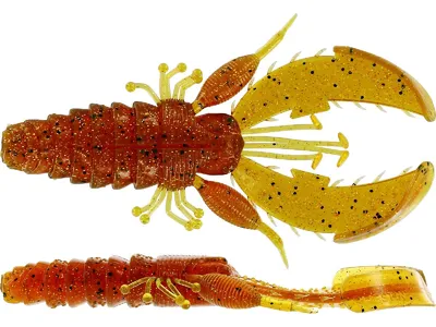 Produktbild von Westin CreCraw Creaturebait 6,5cm 4g - 6 Gummikrebse, Farbe:Motoroil Pepper