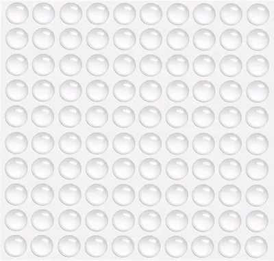 Immagine prodotto di Ammortizzatori in gomma trasparenti ed elastici, 100 pezzi, 8 mm, autoadesivi, per mobili