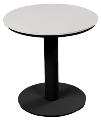 Produktbild von Loungetisch Barletta Ø45 cm | Black/Sandstone | Aluminium & Kunststoff