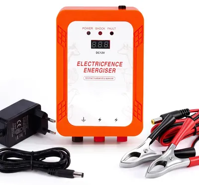 Elektrisches Weidezaungerät 8 kV, tragbar, für Vieh und Garten