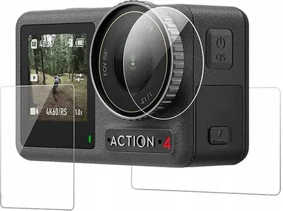 Zdjęcie produktu dla Osłona Ochronna Ochrona na 2x Ekran Obiektyw do DJI OSMO ACTION 3 4 5 TELESIN / OA-FLM-007 / S6-FLM-10-TDJ