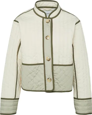 Produktbild von Comma Weiße Gesteppte Loose Fit Damenjacke mit Stehkragen Größe S