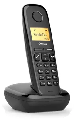 Productafbeelding van Gigaset A170 Duo, analoge/DECT telefoon, draadloze headset, 50 tonen, nummerherkenning, zwart
