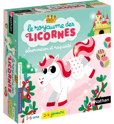 Productafbeelding van The Kingdom of Unicorns - Family and Children's Board Games - From 3 to 6 Years Old - 2 to 4 Players - Nathan