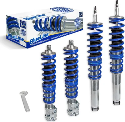 Image de Kit Suspension + Amortisseurs combiné Fileté Blueline pour VW Golf 2 Golf 3