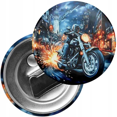 Produktbild von Kühlschrankmagnet mit Flaschenöffner - Motorrad