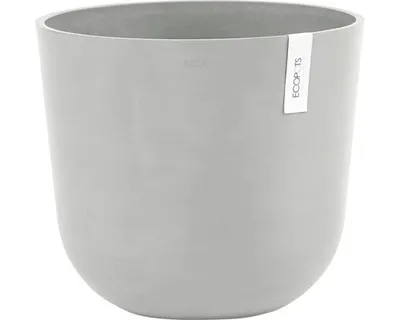 Obrázek produktu pro Květináč Ecopots Oslo plastový Ø 32,9 cm 35 x 35 x 30,5 cm šedobílý