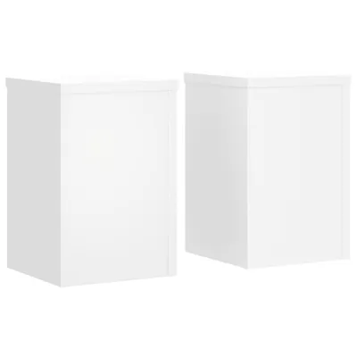 Obrázek produktu pro vidaXL Stojan na rostliny 2 ks. Bílý 20x20x30 cm Materiál na bázi dřeva