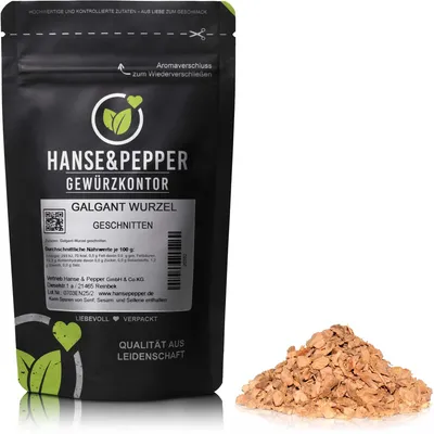 Produktbild von 100g Galgant Wurzel geschnitten