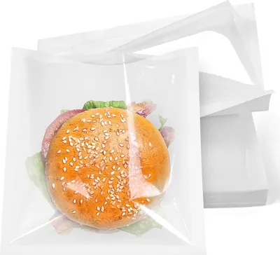 Produktbild von Papiertüten für Lebensmittel Frühstück Sandwiches Langlebig 100 Stück 18x19cm