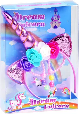 Imagen del producto de Diadema de unicornio con accesorios, modelo ZA3794