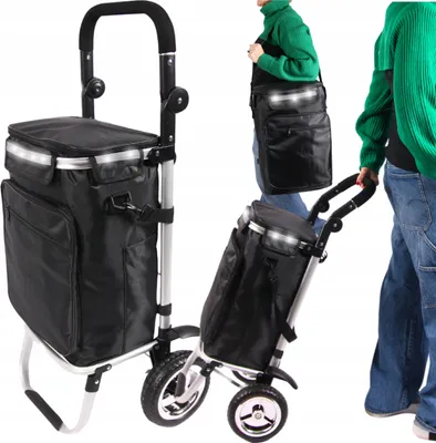 Produktbild von Einkaufstrolley Einkaufstasche groß leicht wasserdicht Thermotasche 45L