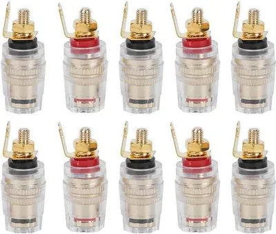 Zdjęcie produktu dla Złącze głośnikowe 4 mm, wtyk bananowy żeński, wzmacniacz audio