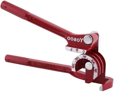 Obrázek produktu pro Ruční ohýbačka trubek – ohýbačka pro těžké trubky s úhlem 180 stupňů – nástroj na ohýbání trubek z hliníkové slitiny pro měděné trubky