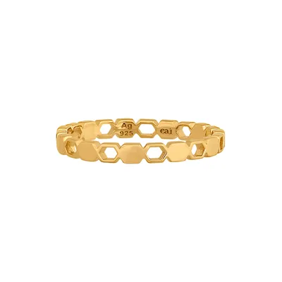 Produktbild von cai Ring 925/- Sterling Silber gelb 056 (17,8) ohne Stein 274270232-1
