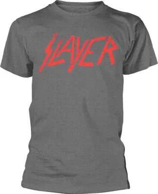 Produktbild von Slayer Distressed Logo Charcoal Grey XL T-Shirt