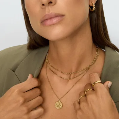 Produktbild von Goldene Damen Halskette